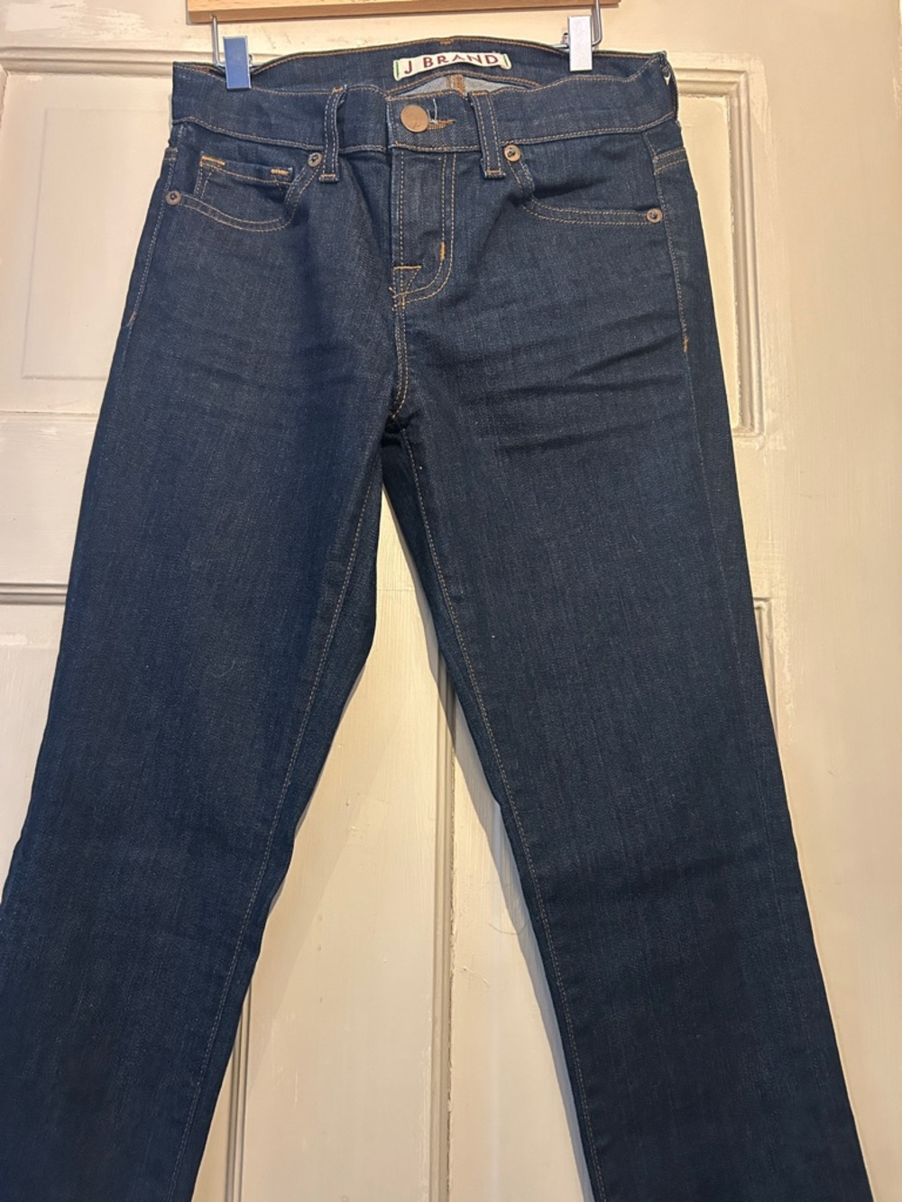 J Brand Dark Blue Slim-Straight Jeans size 24….